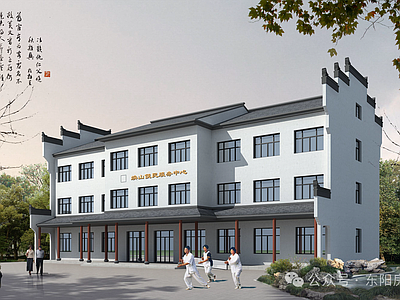 社区商业中心 徽派邻里中心 徽派建筑 邻里中心全套图纸 便民中心 会堂