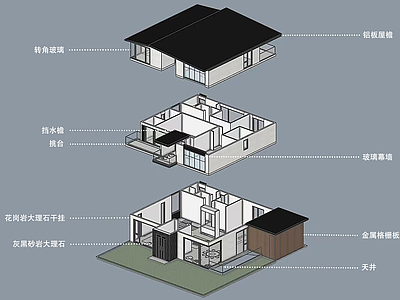 现代主义独栋别墅 独栋别墅 现代别墅 别墅外观 约780㎡ 苏州市区
