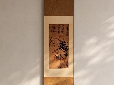 中式字画 中式立轴卷轴画