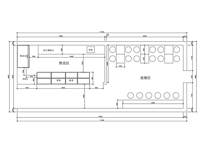 其他餐饮空间 熟食店 现代风格 布置图