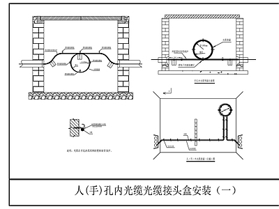 电气节点 孔内光缆接头安装 光缆接头盒安装 光缆