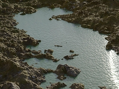 人工水池 山地河流