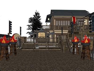 中式古建古建筑 山寨