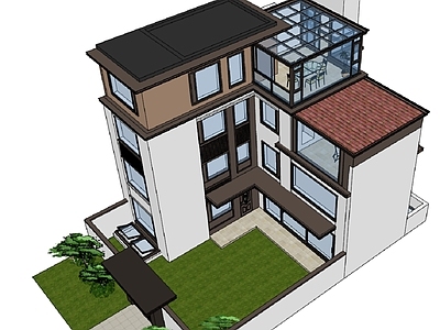 新中式独栋别墅 自建房