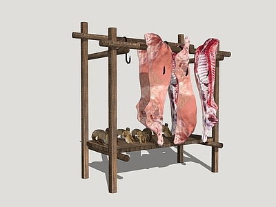 工业风货架 晾肉架 乡村晾肉架 乡村商业货架 影视货架