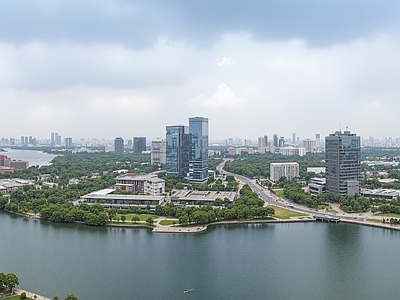现代城市背景