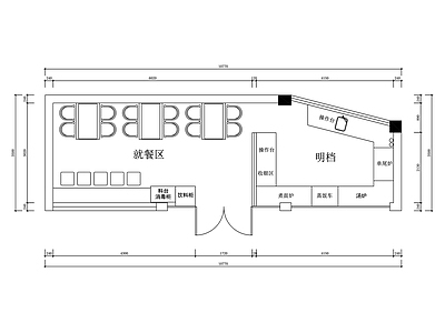 其他餐饮空间 餐饮店 现代粉面店 粉面店布置图