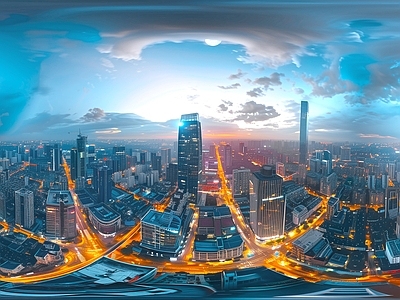 现代城市HDR