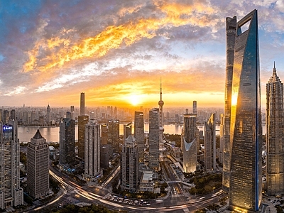 现代城市背景