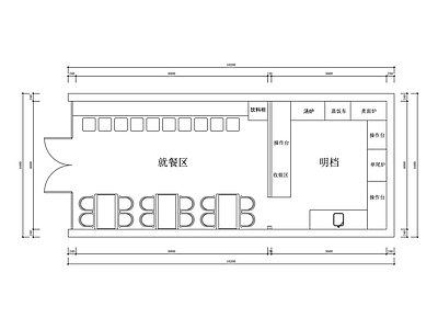 其他餐饮空间 餐饮店 现代简约 粉面店布置图