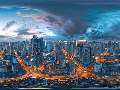 现代城市HDR