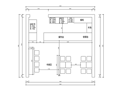 其他商业空间 冰粉店 冰粉店布置图