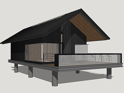 现代民宿建筑 民宿木屋 度假木屋 木屋建筑 民宿建筑 独栋民宿