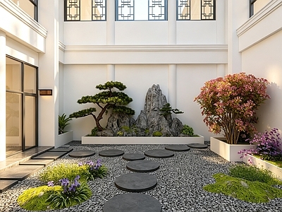 新中式景观庭院