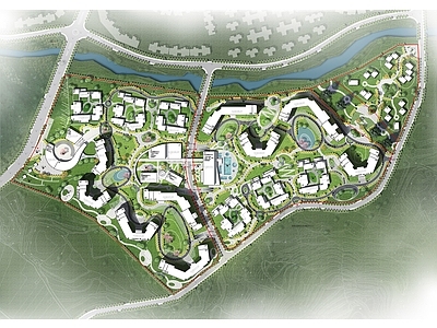 居住区规划 山地度假居住规划 居住区大区规划 景观规划