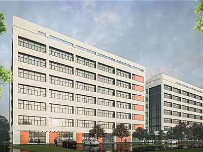 现代主义标准厂房 产业园建筑