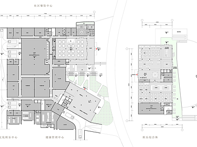 社区服务中心 社区活动中心平面