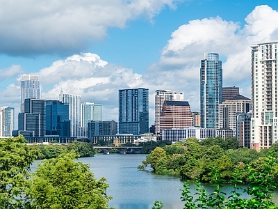 现代城市背景