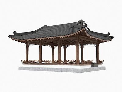 中式古建古建筑 观景塔 观鸟塔 鸟巢塔 鸟窝塔 观景台