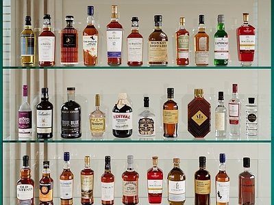 现代酒水食物 酒瓶 洋酒 红酒