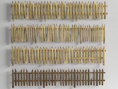 复古栏杆 景观栏杆 破损栅栏