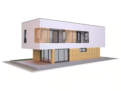现代主义别墅外观 现代双层住宅