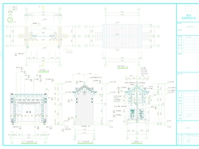 仿古建筑 古建垂花门