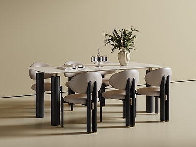 轻奢餐桌椅