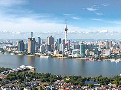 现代城市背景