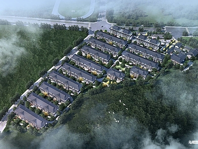 别墅建筑 排屋 联排叠墅 别墅区全套施工图 联排别墅 排屋