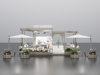 现代简约展厅 户外展厅 快闪店 花园展厅