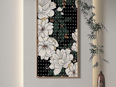 新中式落地画 现代简约抽象挂画