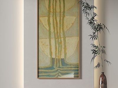 侘寂抽象挂画 侘寂简约抽象挂画