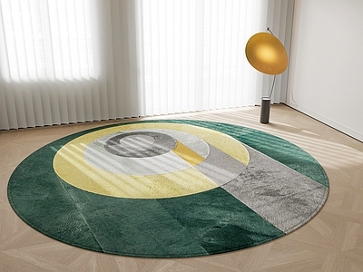 现代圆形地毯
