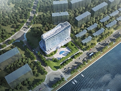 现代主义酒店建筑 滨水酒店 度假 酒店 浙江