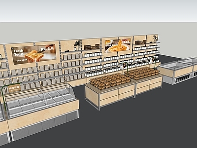 原木风甜品面包店