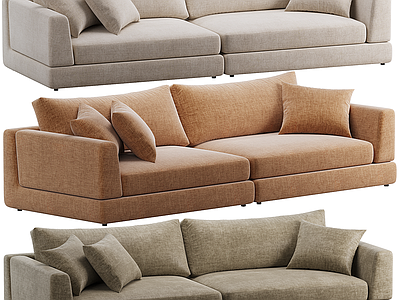 意式极简多人沙发