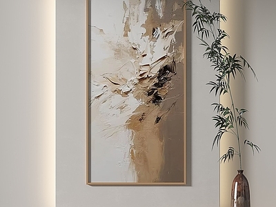 侘寂抽象挂画 侘寂抽象简约挂画