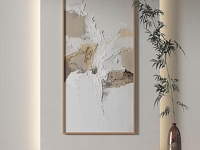 侘寂抽象挂画 侘寂抽象简约挂画