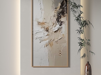 侘寂抽象挂画 侘寂抽象简约挂画