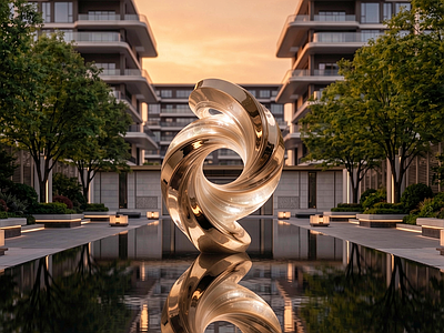 现代主义雕塑 水景雕塑 广场雕塑 艺术装置 抽象雕塑 现代雕塑