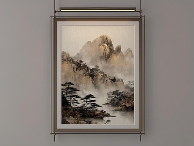 新中式山水画 新中式轻奢挂画