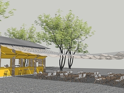 现代驿站 咖啡厅 奶茶店 快闪店 非标商业 山系建筑
