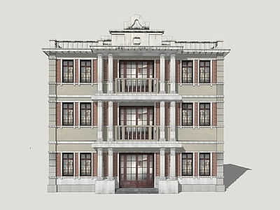 民国建筑风格建筑 怀旧年代建筑 海派商业建筑 怀旧商业建筑