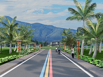 新中式景观园路