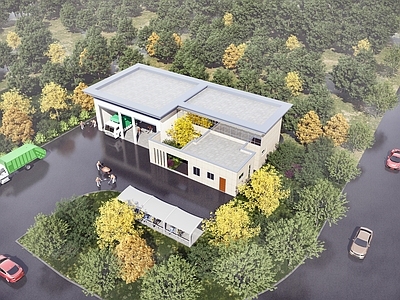 其他公共建筑 垃圾中转站施工图 公厕 垃圾中转站 环卫基地 资源回收