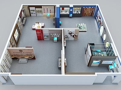 现代简约学校展厅 校史馆 乡镇文化成果展厅 政务文化展厅 党史荣誉展馆 党建综合展厅