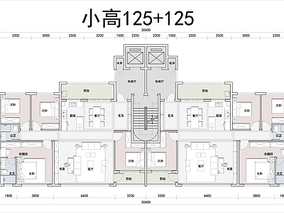 住宅楼建筑 T2小高125
