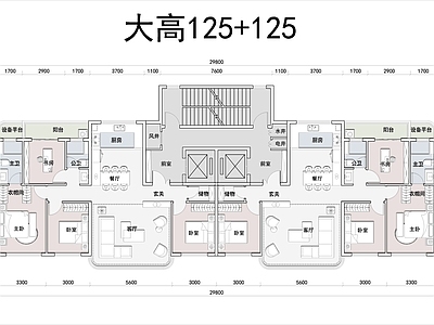 住宅楼建筑 T2大高125