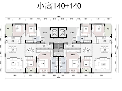 住宅楼建筑 T2小高140